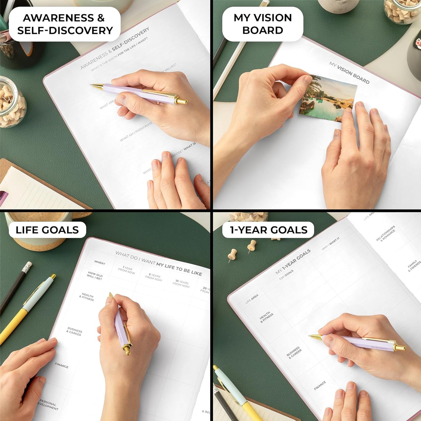 Clever Fox Planner PRO Schedule – Undated Weekly & Monthly Life Planner with Time Slots, Appointment Book & Daily Organizer, A4 (Rose Gold)