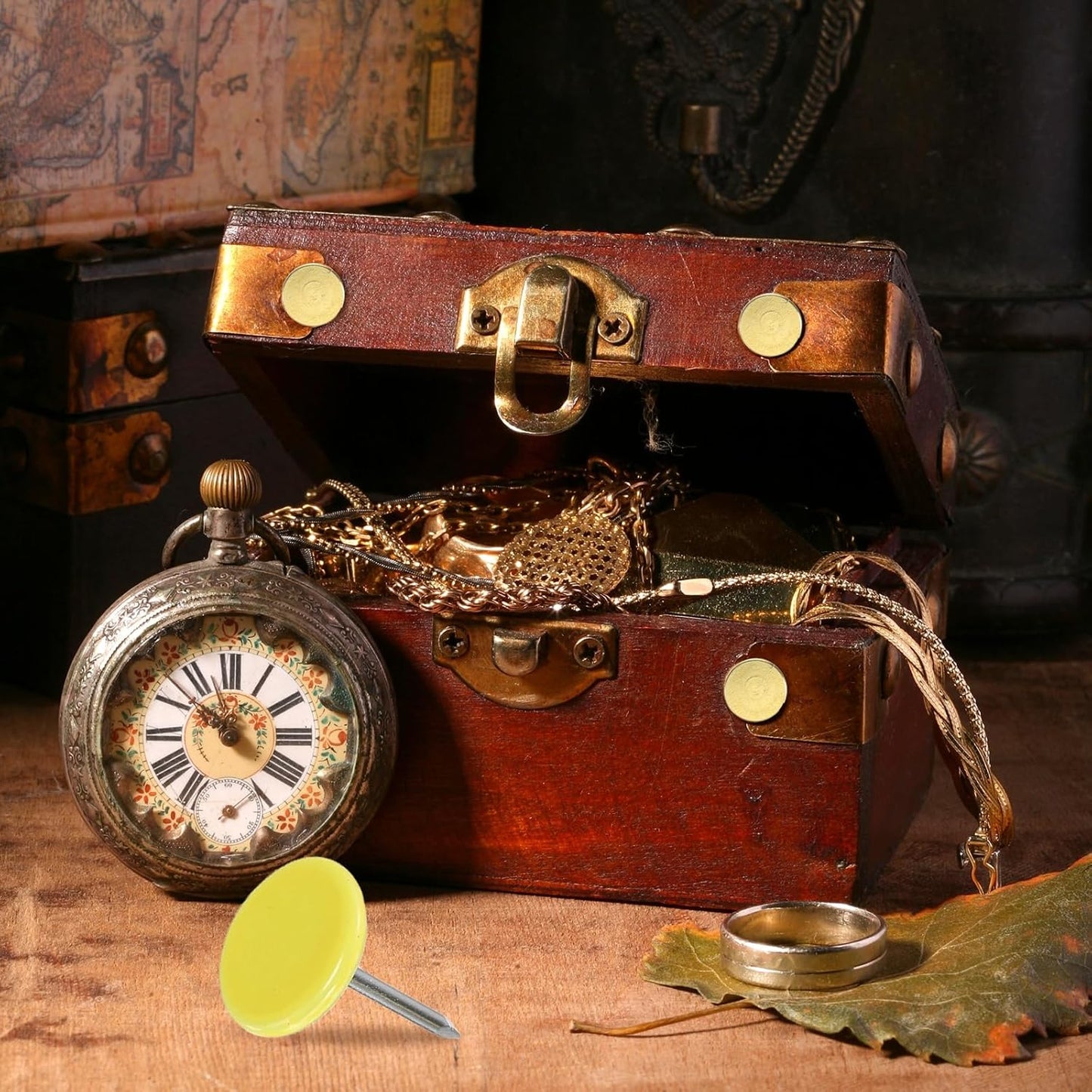 uxcell 100Pcs Upholstery Tacks, 11mmx15mm Flat Head Thumb Tack Decorative Furniture Nails Push Pins for Furniture Sofa Headboards, Light Yellow