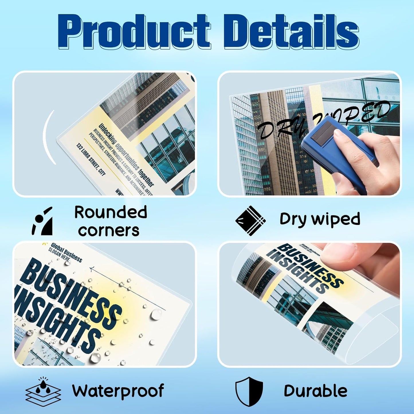 100 Pack 9x11.5inch 10mil Letter Size Laminating Sheets Thermal Laminating Pouches Paper Laminator Sheets File Card Laminator Pouches 8.5x11inch for Permits Cards File Photos (100, 9"x11.5"-10mil)