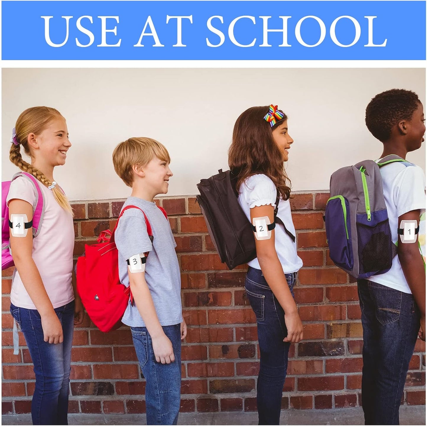 Meanplan 50 Pcs Arm Badge Holder Armband ID Badge Holder Bulk Visibility PVC with Adjustable Belt Elastic Armband Clear Name Tag for Work Pass, Postcards, Universal Size(Black)