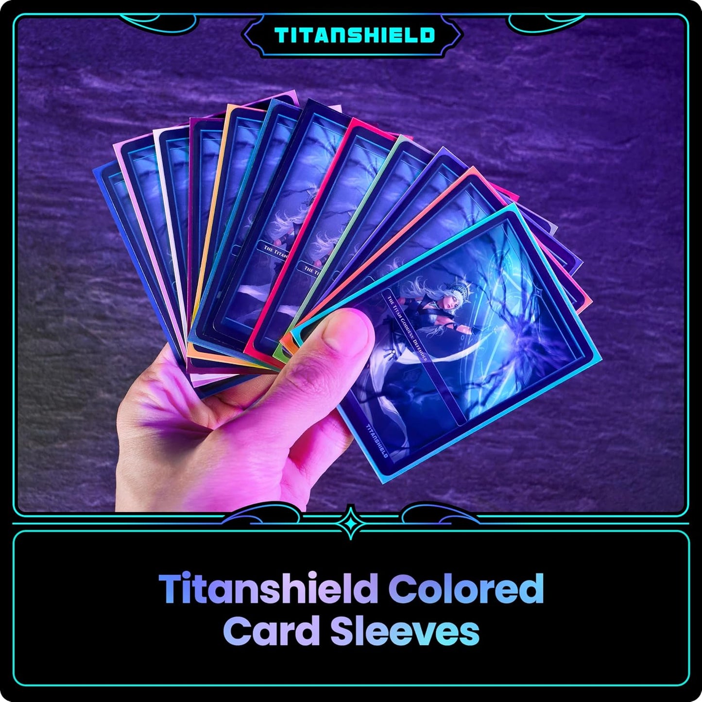 TitanShield (150 Sleeves, Bordeaux Red) Compatible with Standard Sized Board Games, MTG Magic The Gathering, Pokemon, Lorcana and Trading Cards 2.5" x 3.5" 66x91mm