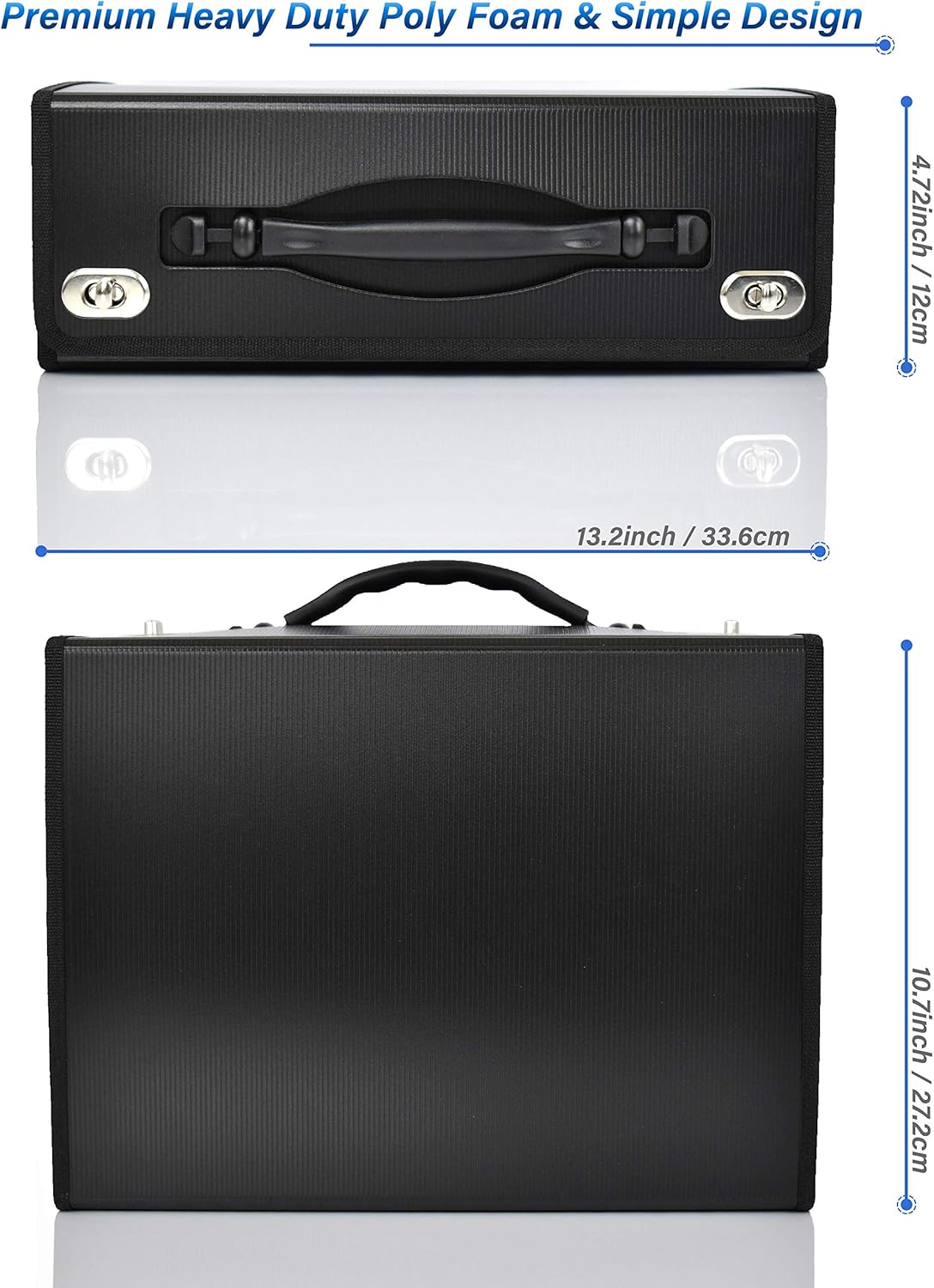 CNK Accordion File Folders with 24 Pockets Organizer for Document Paper Storage Folder Documents Expanding Binder Folio Pocket Receipt Filing Expandable Files Dividers Labels Letter Durable Handle