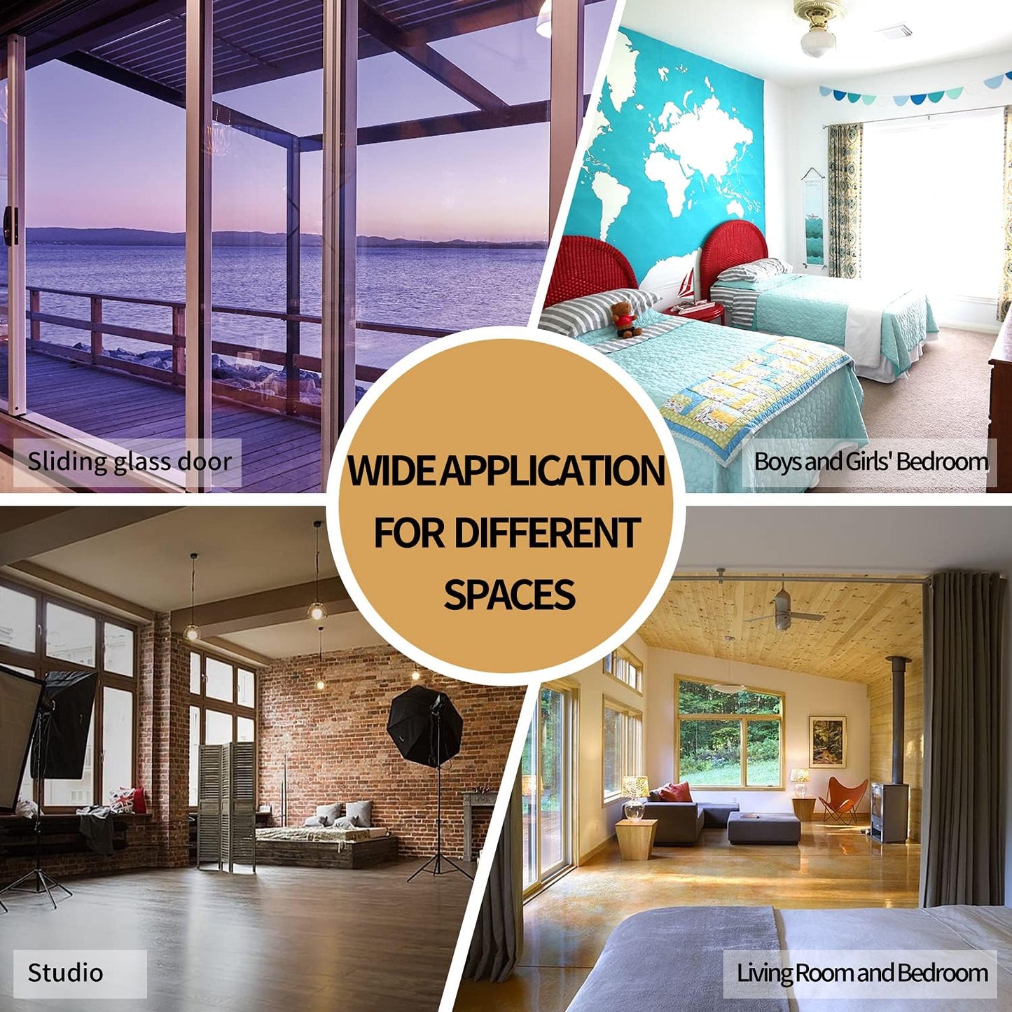 BONZER Room Divider Curtain Total Privacy Wall Noise Reducing Wide Blackout Curtains for Bedroom Living Room, 84L x 70W Inch (7L x 5.8W ft), 1 Panel, Teal