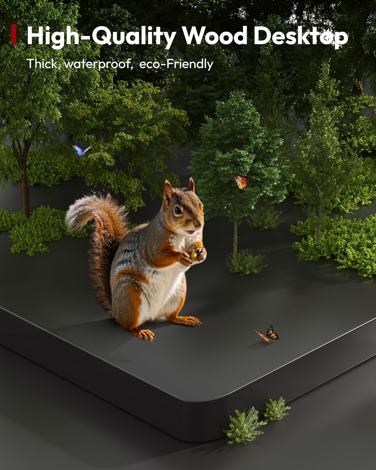 SANODESK Electric Standing Desk 60 x 24 Inches Whole-Piece Desktop Height Adjustable Stand Up Desk w/6-Button Controller Ergonomic Computer Desk for Home Office, White Frame + Black Tabletop