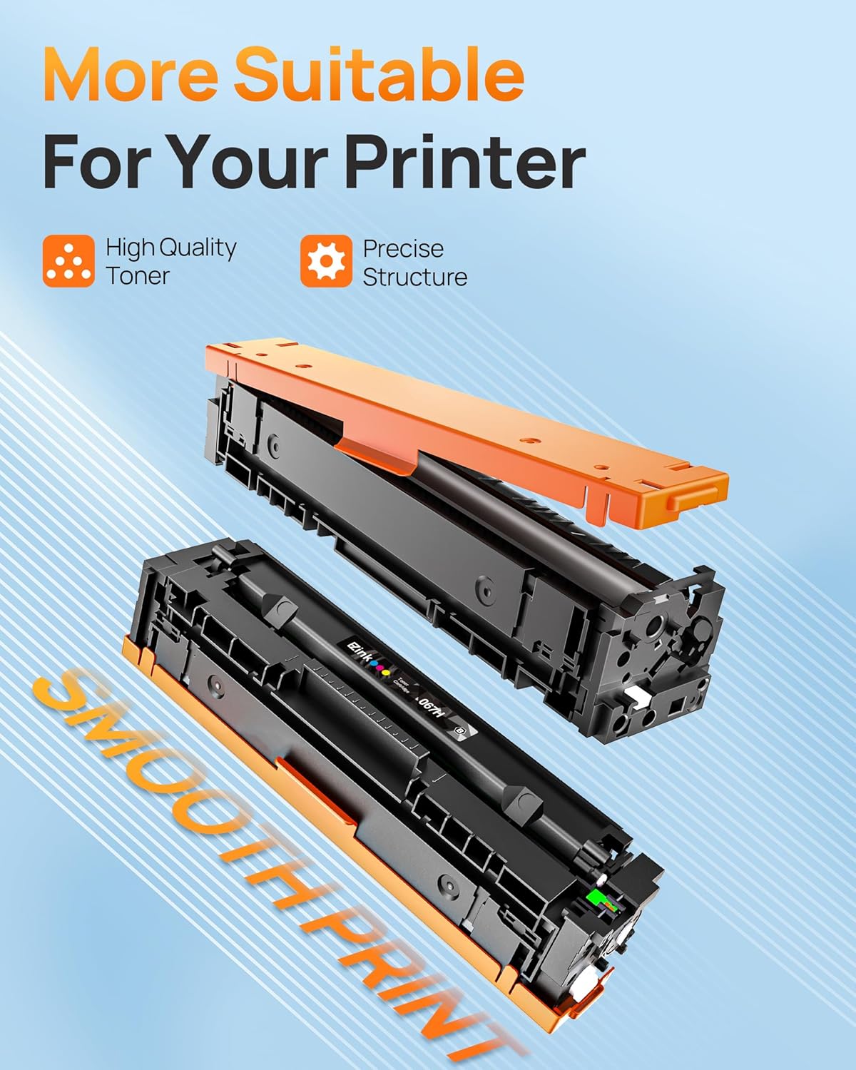 E-Z Ink 067H 067 Toner Cartridge Compatible Replacement for Canon 067H Toner Cartridge Set High Yield Cartridge 067 to use with Canon imageCLASS MF656Cdw MF654Cdw LBP632Cdw MF653Cdw Printer (4Pack)