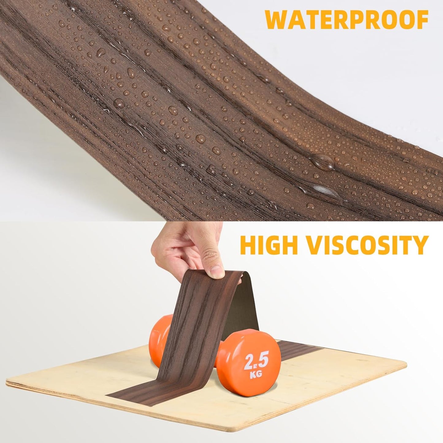 GSCIT Club Wood Grain Repair Tape, 2.4 inch X 250ft Self Adhesive Maple Grain Repair Patch for Tables, Chairs, Baseboards, Doors, Windows, Floors, Handicraft DIY.