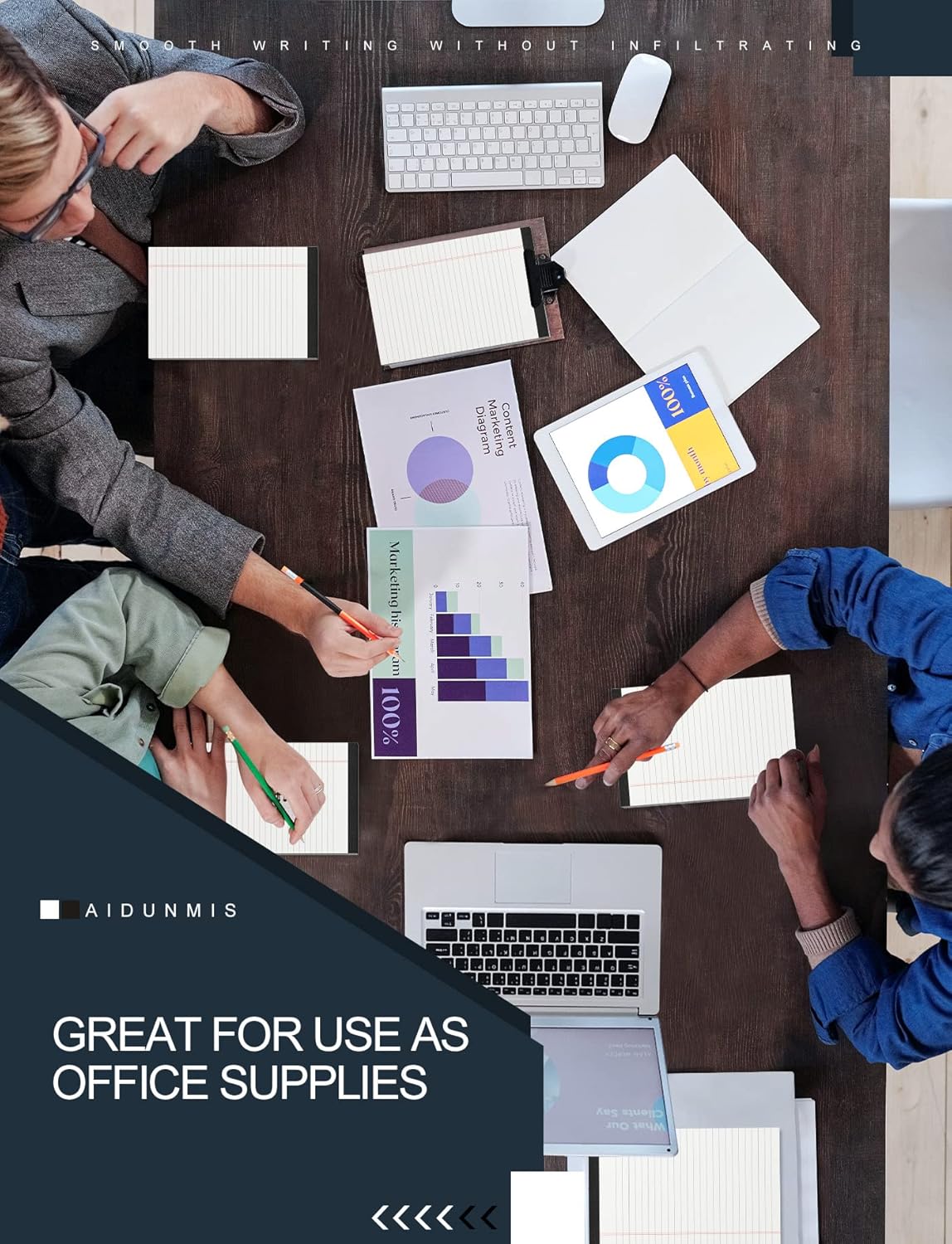 8 Pack Office Legal Pads 5x8" Lined Writing Note Pads 5x8 for Home Office Supplies Small To Do List Notepad Legal Pad Narrow Ruled Notebook 80GSM Paper for School White 30 Sheets per Notepads for Work