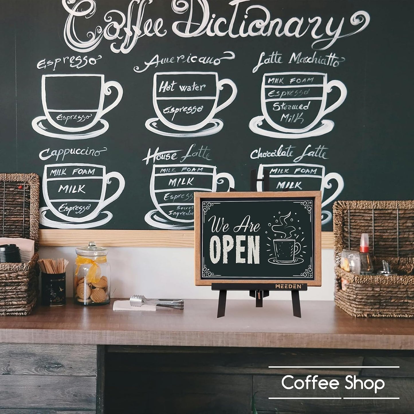 MEEDEN Tabletop Easel Stand for Display: 20" x 12 Pack Pine Wood Table Top Wooden Easel Stand for Sign - Black Mini Painting Easels for Picture Party Classroom