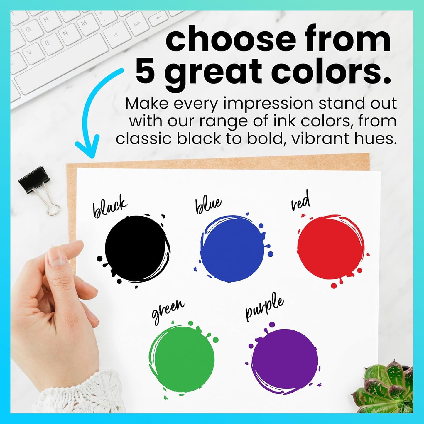 ExcelMark Premium Self-Inking Stamp Refill Ink - 1 oz. (Purple)