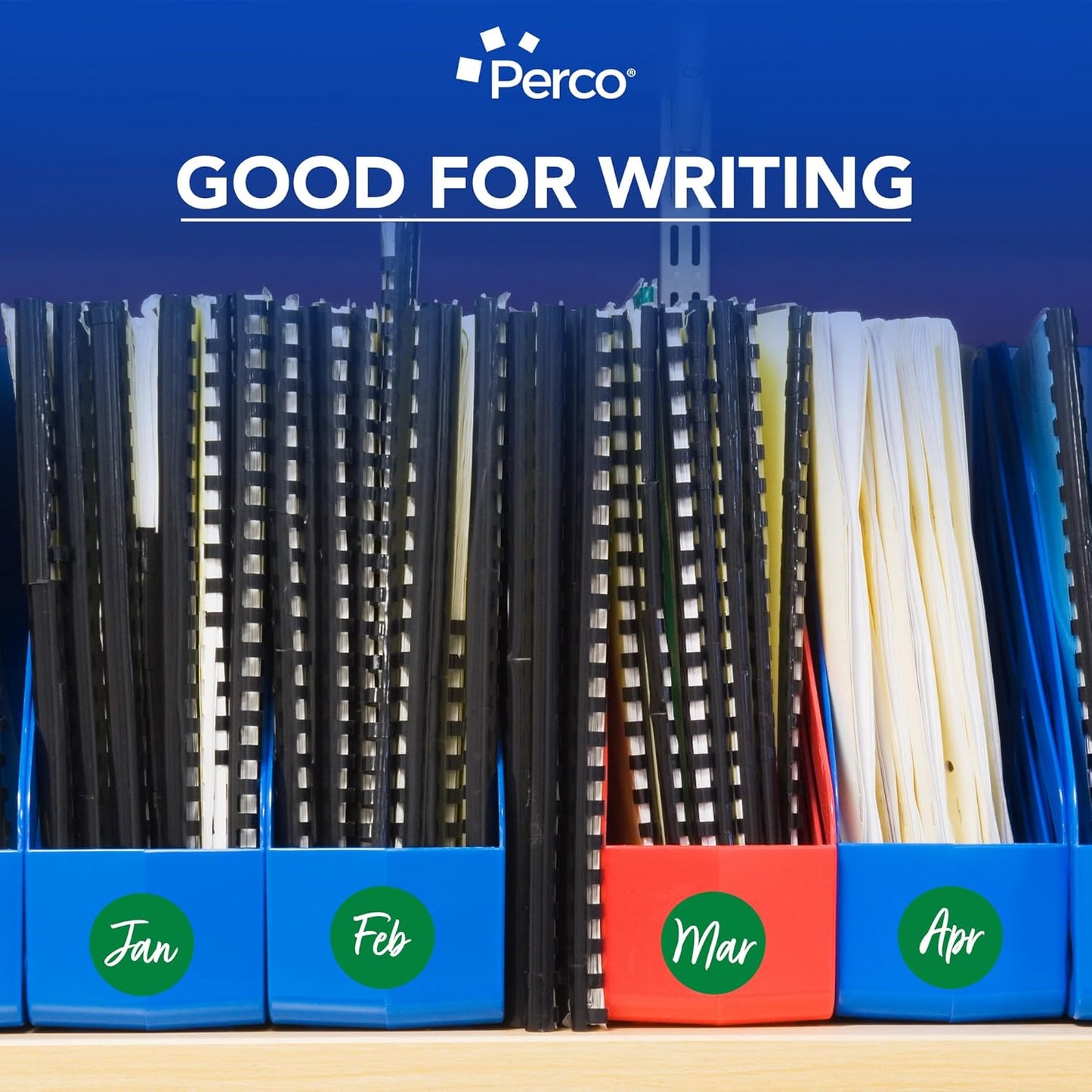 Perco Green 2-Inch Round Circle Dot Sticker Labels - Multi-Roll Pack (3 Rolls, 500 Labels Each) - Permanent Adhesive, Vibrant Colors, Strong Hold - Perforated for Easy Use - Made in USA