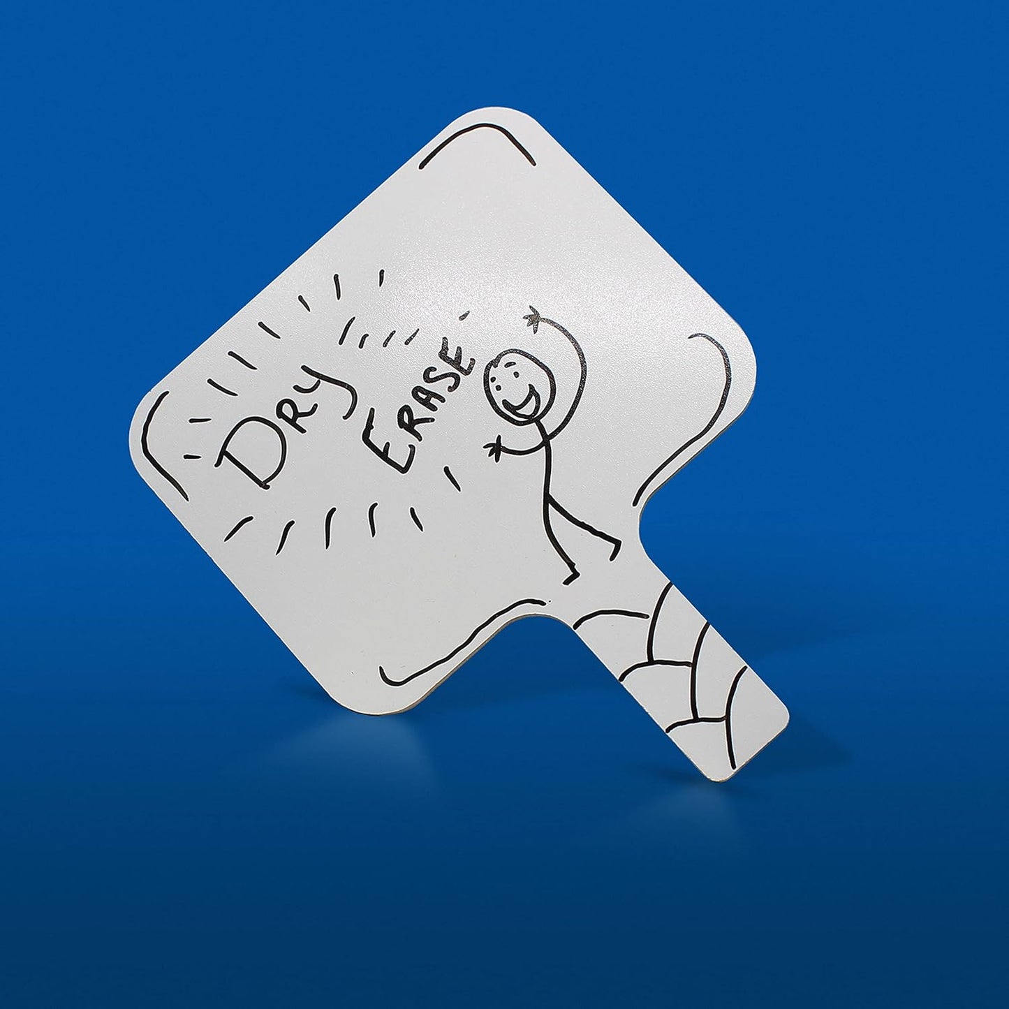 Flipside Products Rectangular Dry Erase Answer Paddle w/Dry Erase Markers and Erasers, 36 Pieces, Auction, Handheld Whiteboard, Handle Response Board, Classroom Dry Erase, Set of 12