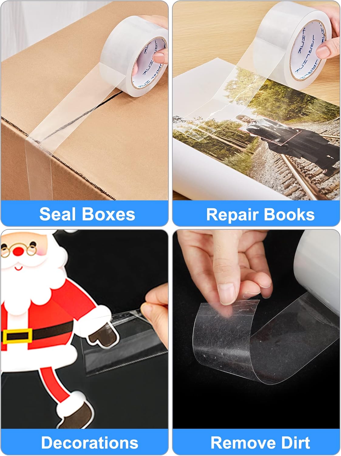 JARLINK Clear Packing Tape (36 Rolls), Heavy Duty Packaging Tape for Shipping Packaging Moving Sealing, 1.88 inches Wide, 55 Yards Per Roll, 1980 Total Yards