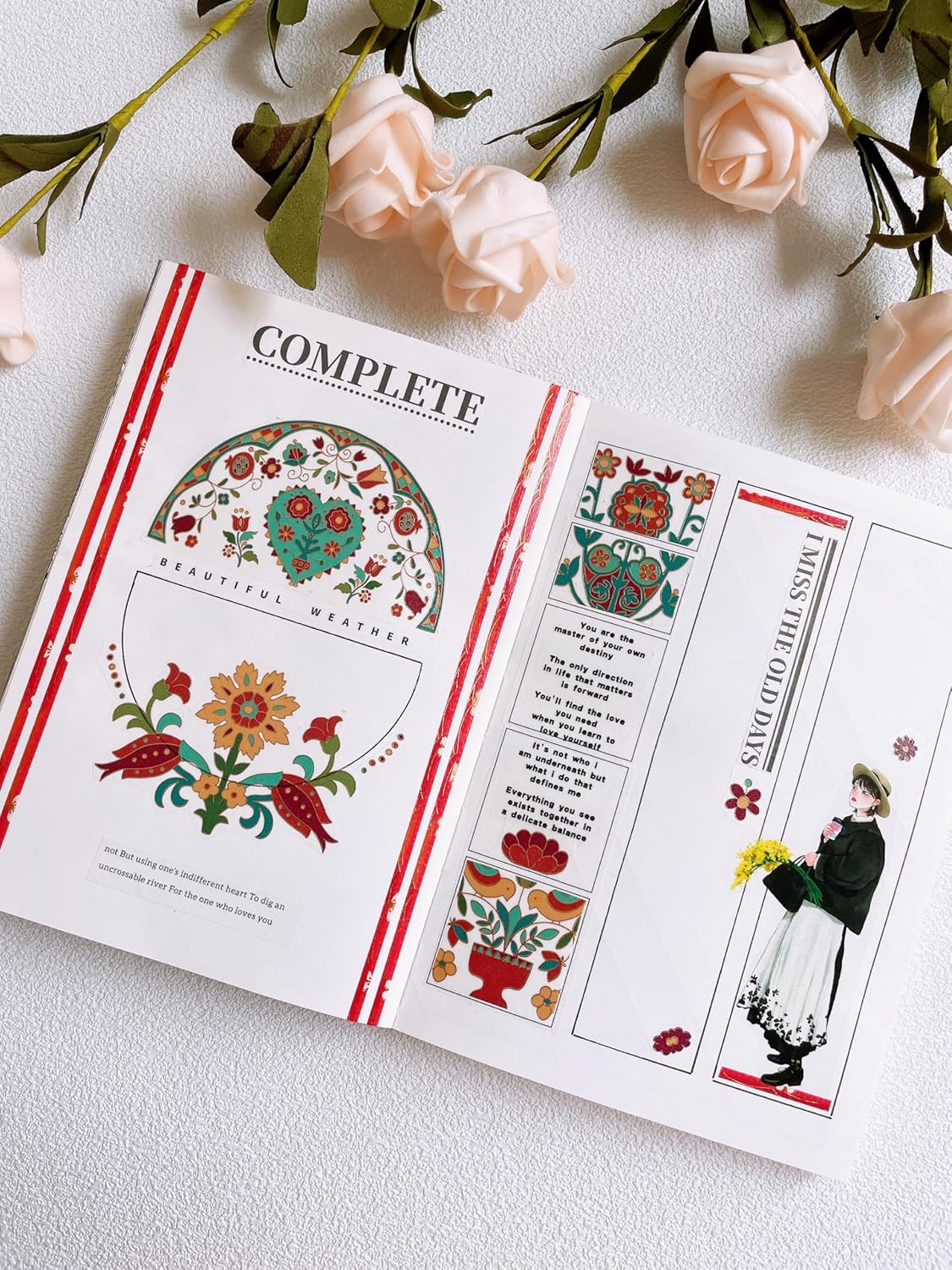 WT Twilight Zone Wide PET Tape, Single Roll, Original Designs, Modern Fashion Girls Decorative Tape for Journals, Scrapbooks, Bujo, DIY Crafts