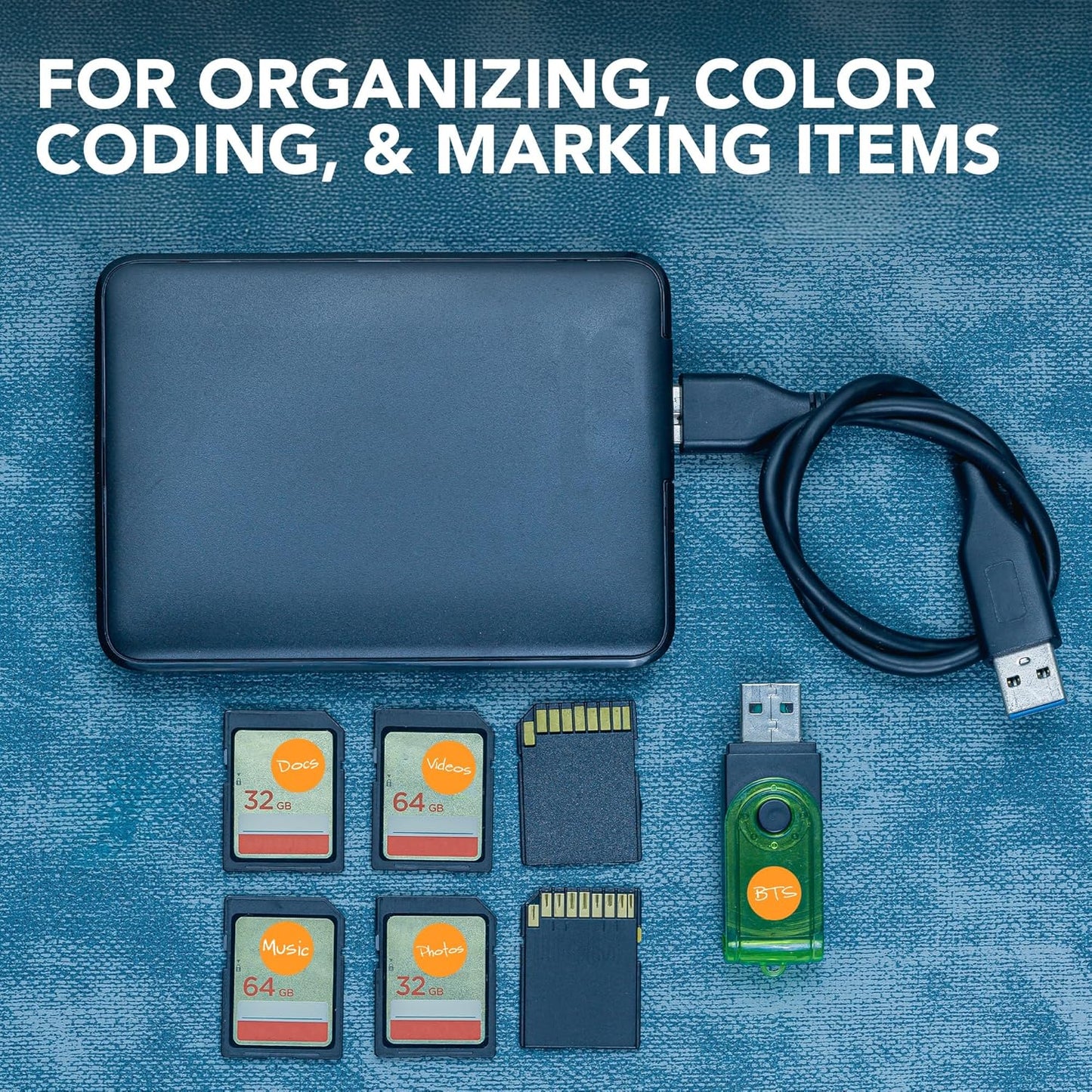 Perco Fluorescent Orange 1/2-Inch Round Circle Dot Sticker Labels with Easy Peel Perforation - 3,000 Labels per Roll - Strong Adhesion, Vibrant Colors for Organizing, Crafting & More - Made in USA