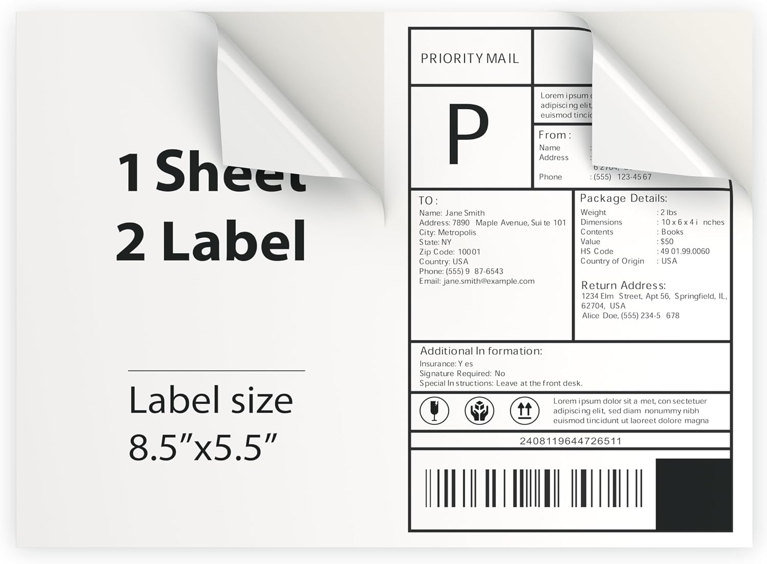 Packaging Labels & Tags