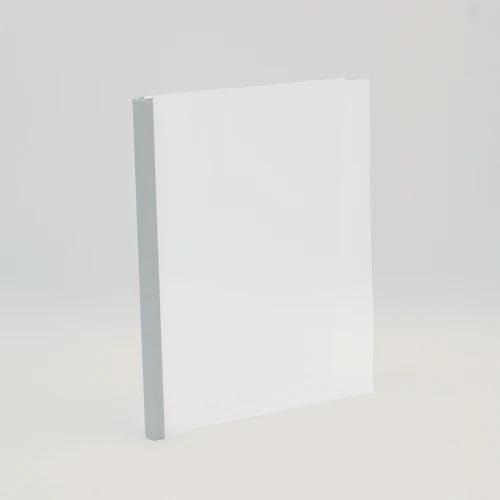Thermal Binding Clear Covers with Steel Spine –for Thermal Binding Machines – Formerly Unibind – Used in Real Estate, Education and Various Businesses (Aluminum, 340 Sheets Max - 24/Box)