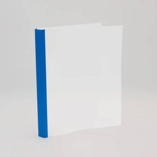 Thermal Binding Clear Covers with Steel Spine –for Thermal Binding Machines – Formerly Unibind – Used in Real Estate, Education and Various Businesses (Azur, 220 Sheets Max - 48/Box)