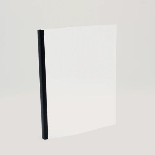 Thermal Binding Clear Covers with Steel Spine –for Thermal Binding Machines – Formerly Unibind – Used in Real Estate, Education and Various Businesses (Quartz, 20 Sheets Max - 110/boxes)