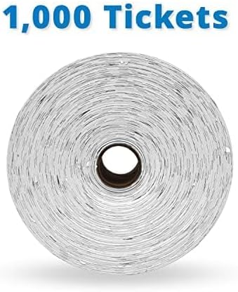 INDIANA TICKET CO. 1,000 Lime Raffle Tickets Double Roll, Premium Quality 50/50 Raffle Tickets, Tickets for Events, Carnivals, Door Prizes, Drinks and More