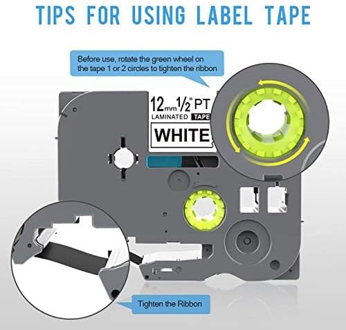 1PK Black on Yellow Extra Strength Laminated Label Tape Compatible for Brother P-Touch TZe-S611 TZ S611 Tze S611(6mm x 8m)