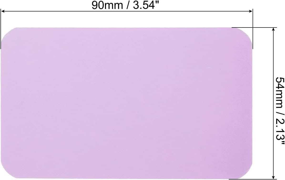 PATIKIL 3.5" x 2" Blank Paper Business Cards, 100 Pack Small Index Flash Cards Words Message Note Card Mini Paper Tags for DIY Gift Craft Scrapbooking, Purple