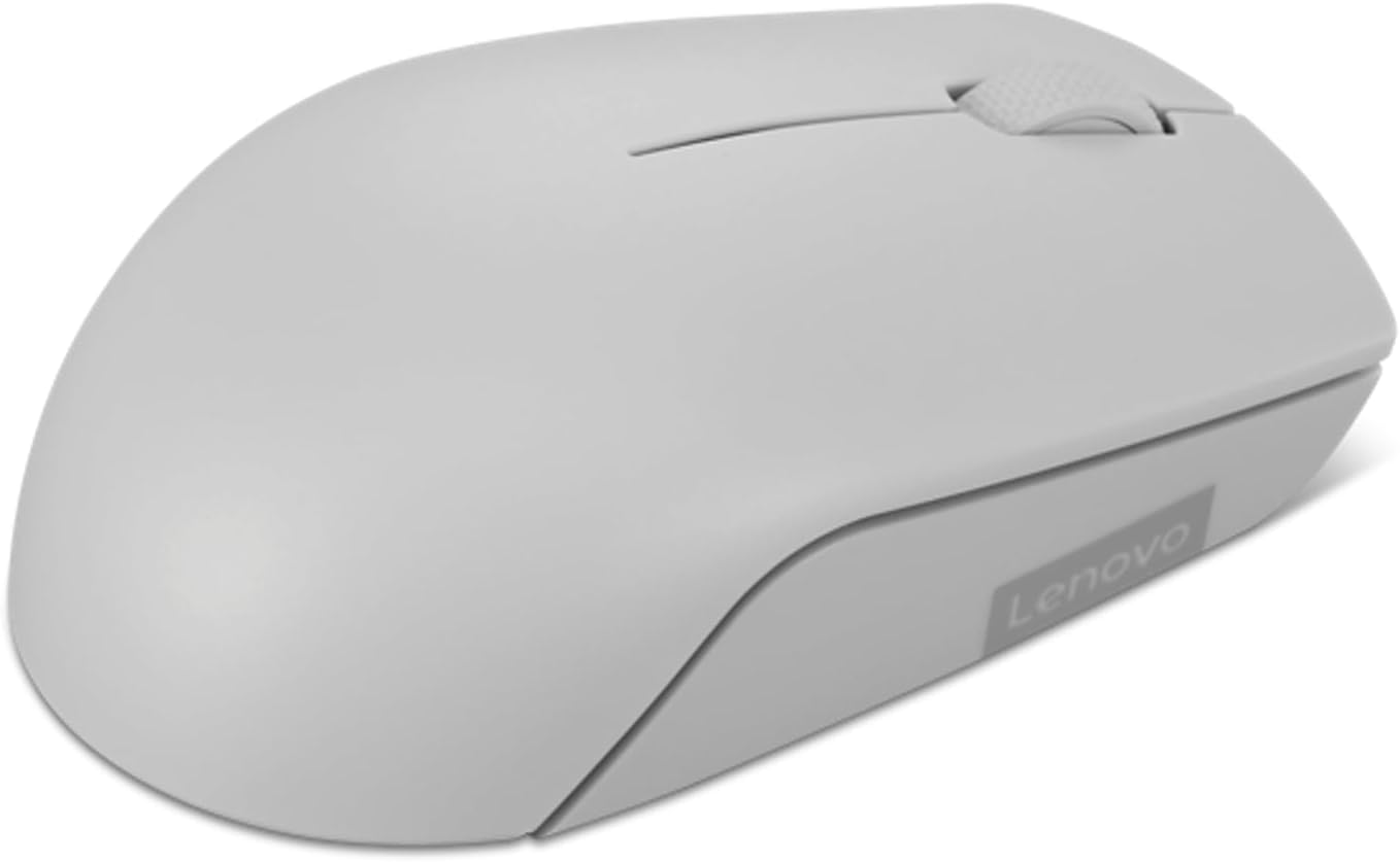 Lenovo 300 Wireless Mouse – Computer Mouse for PC, Laptop with Windows – Ambidextrous Design – 2.4 GHz Nano USB Receiver – 12 Month Battery Life