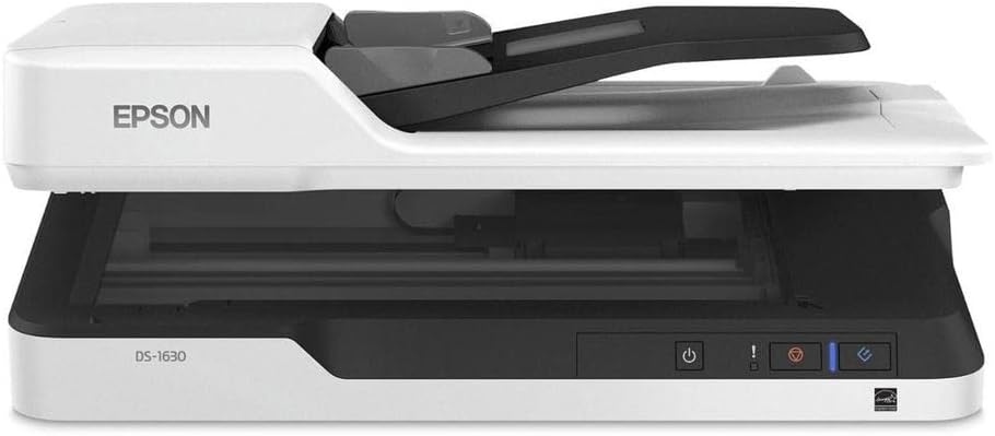 Epson DS-1630 Document Scanner: 25ppm, TWAIN & ISIS Drivers, 3-Year Warranty with Next Business Day Replacement