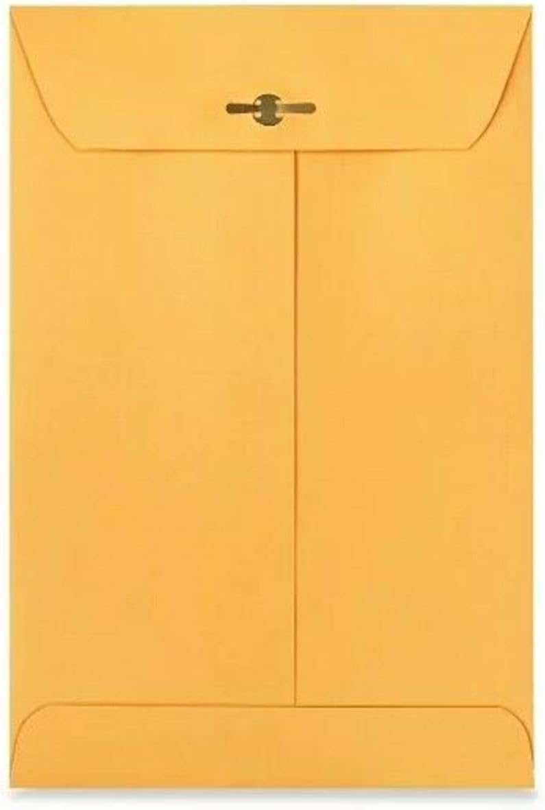 Catalog Envelopes (Open End), Brown Kraft, 28 Pound. 500 Per Pack. (Clasp, 9.5"x12.5")