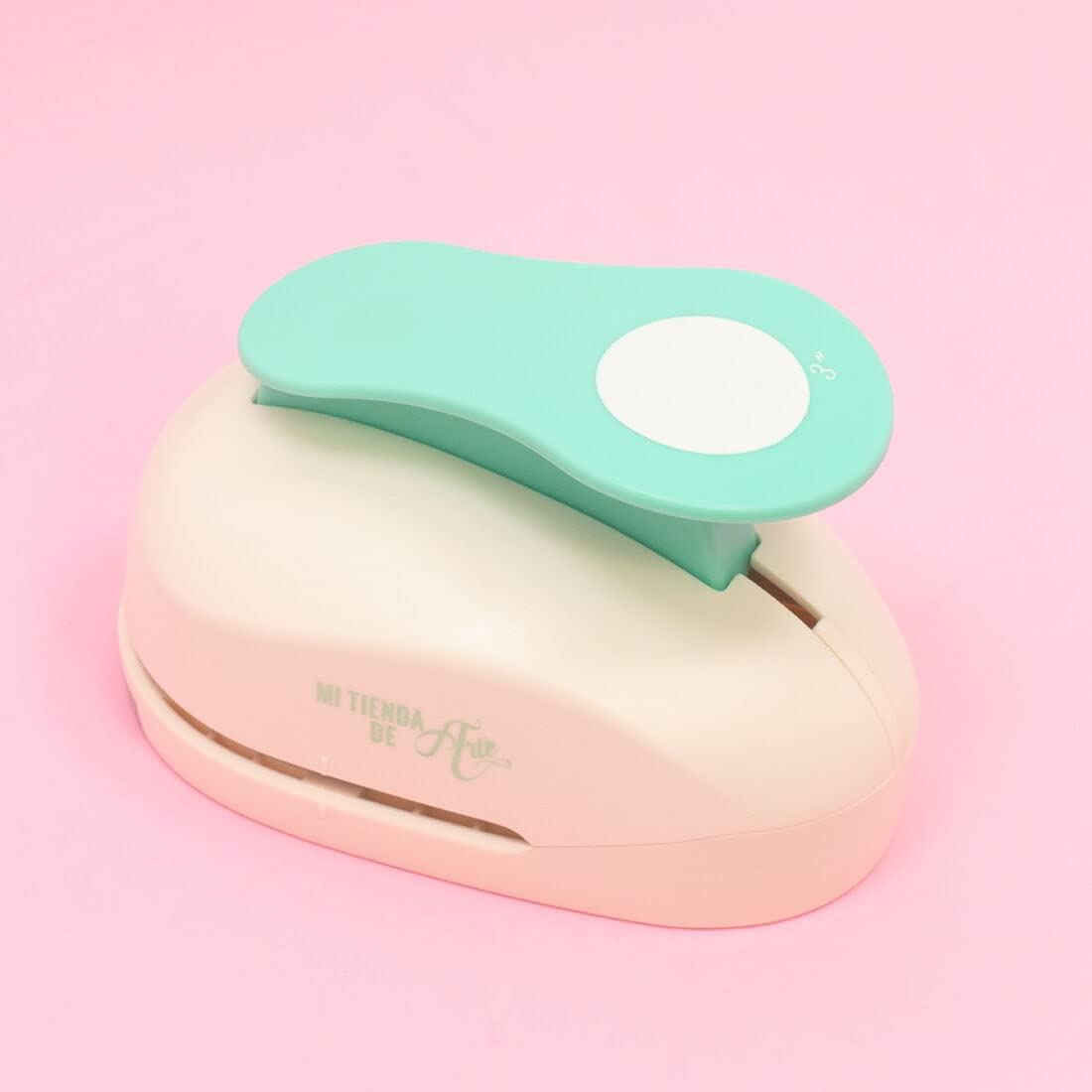 Craftelier - 3 Inch Circle Punch with Lever Press | Shape Hole Puncher for Paper Crafts | Round Hole Punch to Create Scrapbooks, DIY Cards & Journals | Mini Hole Punch for Paper & Cardstock.