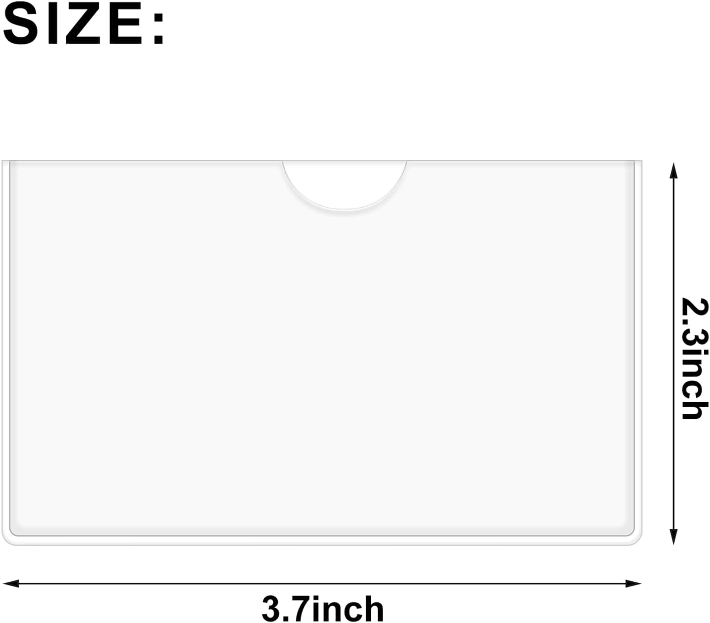 30 Pack Self-Adhesive Index Card Pockets with Top Open for Loading - Ideal Index Card Holder for Organizing and Protecting - Crystal Clear Plastic(3.7 x 2.3 Inches)