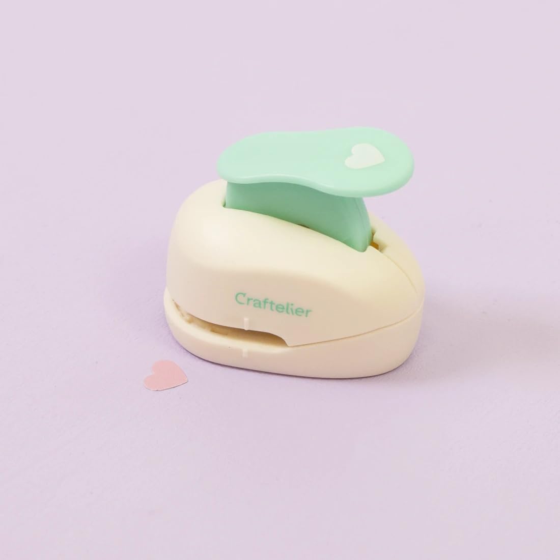 Craftelier - 3/8 Inch Heart Hole Punch with Lever Press | Hole Puncher for Paper Crafts | Heart Punch for Scrapbooking, DIY Cards & Journals | Hole Puncher for Paper & Cardstock.