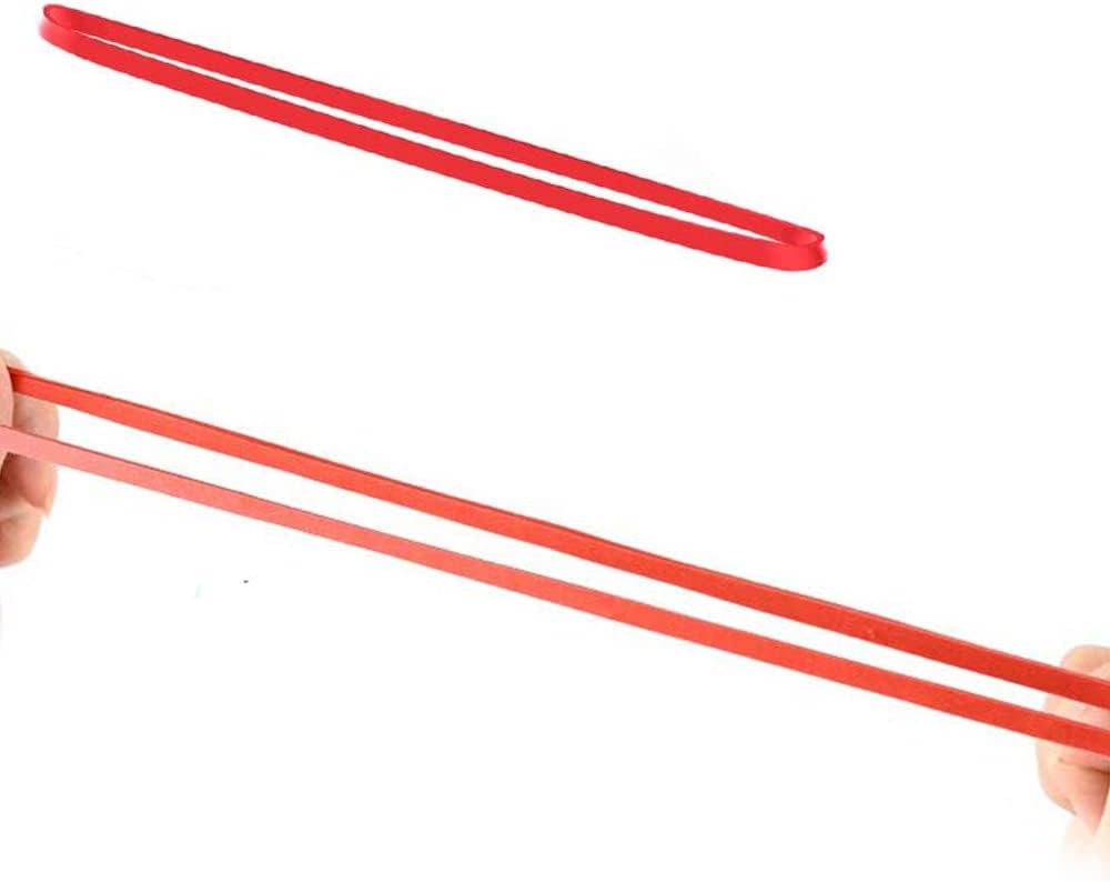 AMUU Rubber Bands Trash Can rubber bands 50 Pack 8inch Big Large Garbage Can Rubber Bands Elastic Rubber Bands for Office Supplies File Folders Box Books gifts Notebook 5 Colors