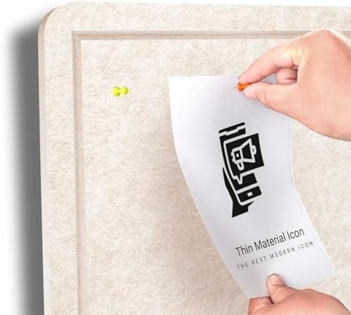 Extra Large Bulletin Board, 96 X 48 inches Cork Board with 30 Pushpin, 8' x 4' Felt Cork Board Notice Pin Board, Self-Adhesive Vision Board Mood Board Foldable Photo Board for Wall - Oatmeal