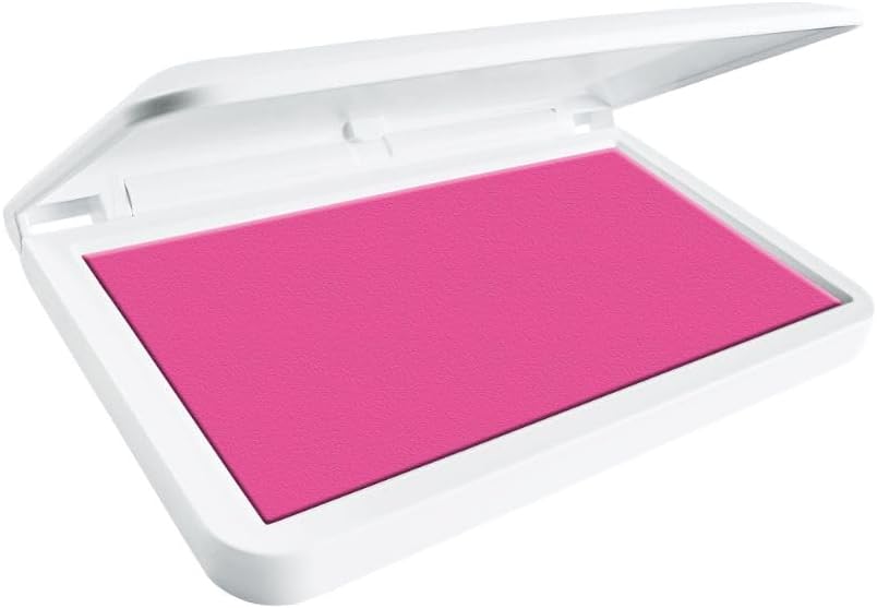 COLOP Make Series, Ink Stamp Pads, with Non-Toxic Premium Ink, Water-Based Acid-Free (Shiny Pink, Make 1-1-15/16" x 3-1/2")