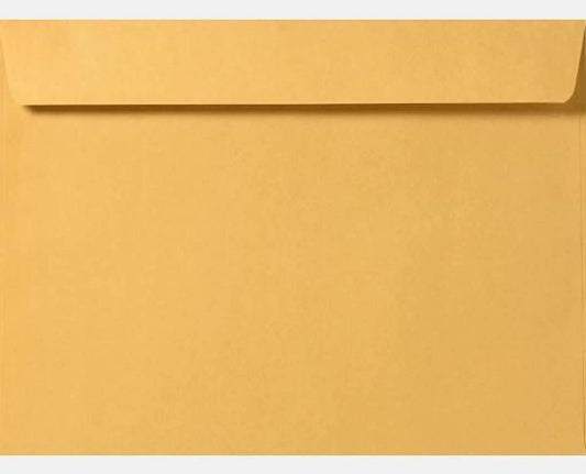 Limited Papers (TM) Booklet Envelopes, (Open Side) Brown Kraft, Gummed Seal, 28 Pound, Heavyweight, For Mailing And More. (1000, 12 x 16)