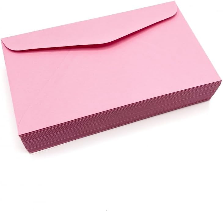 Limited Papers (TM) #6 3/4 Regular Envelope - Pastel - 24# (3 5/8 x 6 1/2) - Business Series (Pink, 250)