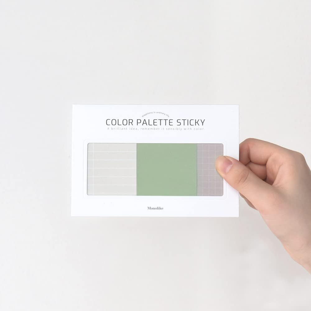 Monolike Color Palette Sticky Plan 30p B Set 4P - Self-Adhesive Memo Pad 30 Sheets