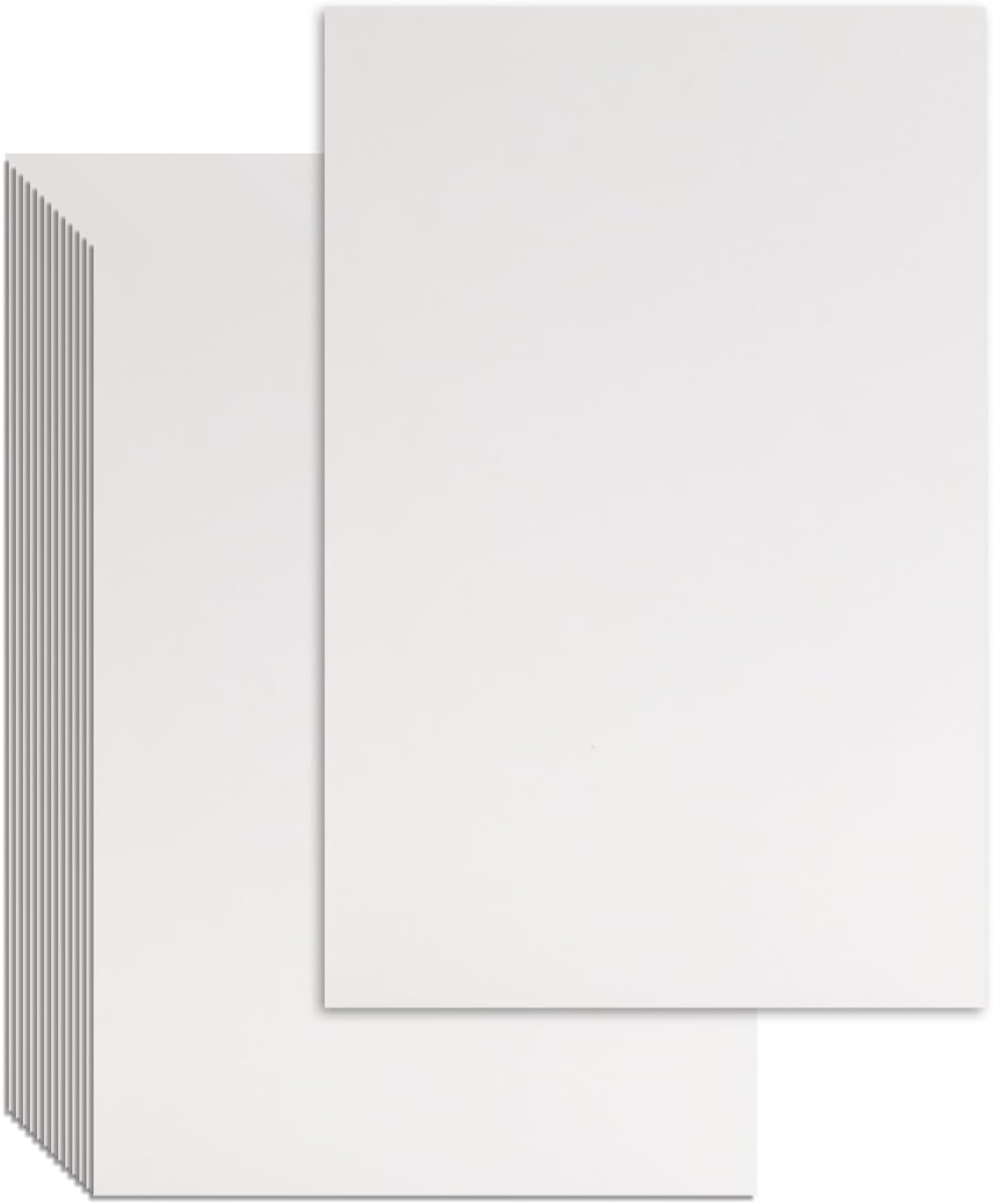 25 Pcs Book Board, Binder Board, Cover Board, Heavy Duty Chipboard for Book Binding, DIY Cardboard (White, 9 x 12 Inch 80PT)