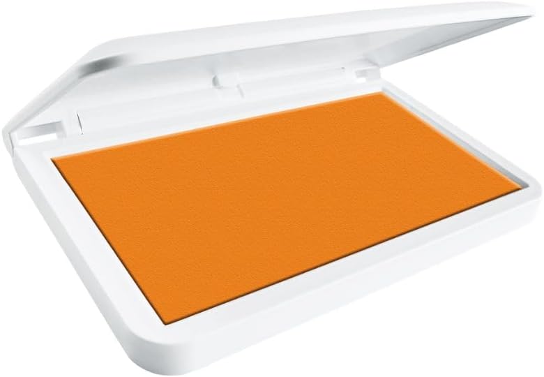 COLOP Make Series, Ink Stamp Pads, with Non-Toxic Premium Ink, Water-Based Acid-Free (Shiny Orange, Make 1-1-15/16" x 3-1/2")