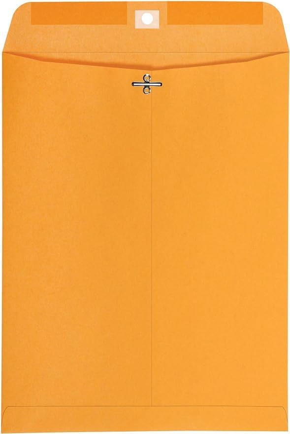 Catalog Envelopes (Open End), Brown Kraft, 28 Pound. 500 Per Pack. (Clasp, 6.5"x9.5")