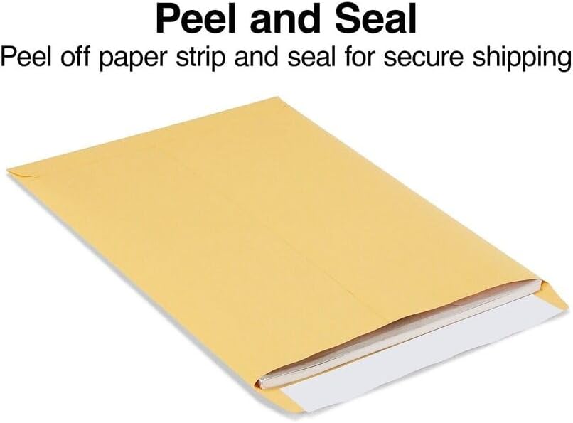 Catalog Envelopes (Open End), Brown Kraft, 28 Pound. 500 Per Pack. (Peel And Seal, 7.5"x10.5")