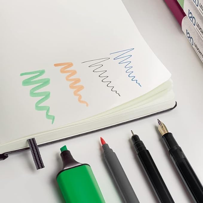 LEUCHTTURM1917 - 120G Special Edition - Medium A5 Dotted Hardcover Notebook (Forest Green) - 203 Numbered Pages with 120gsm Paper