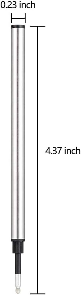 HeTaoCat Gel Rollerball Pen Refills, Roller Ball Fine Point 0.5mm, Black Ink Refill Pack of 5 - Replaceable Ballpoint Pen Refills Medium Point (Red)