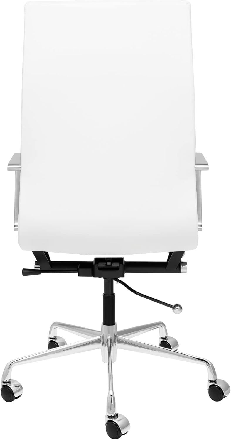 Laura Davidson Furniture SOHO II Tall Back Ribbed Management Chair (White)