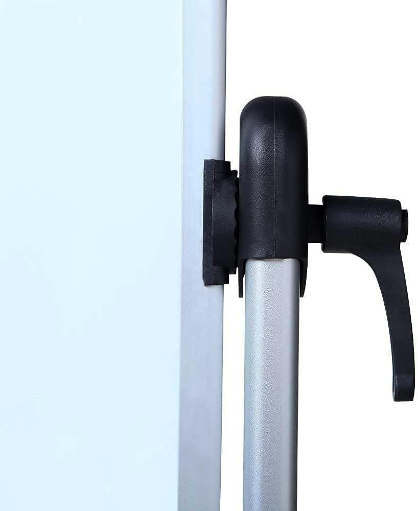 VIZ-PRO Double-Sided Magnetic Mobile Whiteboard, 72 x 40 Inches, Rolling Dry Erase Board Easel Stand on Wheels with Aluminium Frame for School Office Home