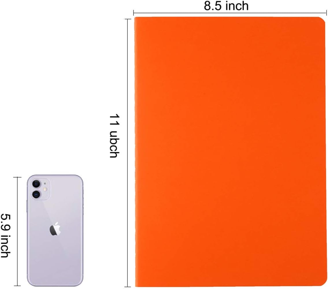 Large Colorful Dot Grid Notebook Journals Bulk with Thick Dotted Grid Paper, 60 Pages, 8.5x11 inch, Composition Diary Subject Notebooks Planner for Traveler Student Office, Journal Set, 12 Pack