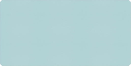 Bloss Light Blue Desk Mat, Large Mouse Pad, Leather Desk Blotter, Waterproof Desk Pad for Office Home Decor/31.5×15.7 Inch