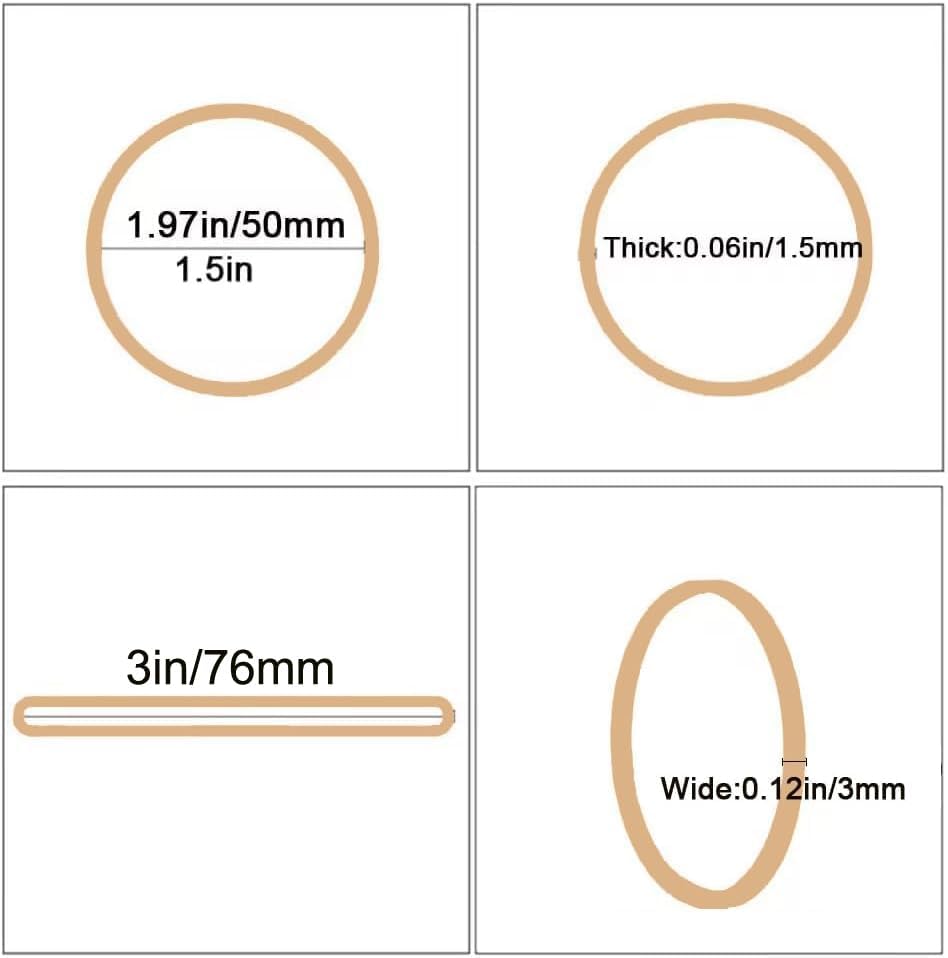 Rubber Bands Size#32 (3” x 1/8”) Elastics Band 220pcs Beige Rubber Bands for Office Supplies Home School