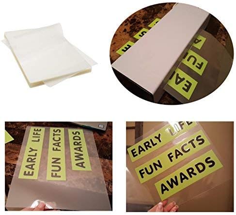 Immuson Thermal Laminating Pouches 8.9 x 11.4, 3Mil Thickness, Crystal Clear Finish, 1000 Pack