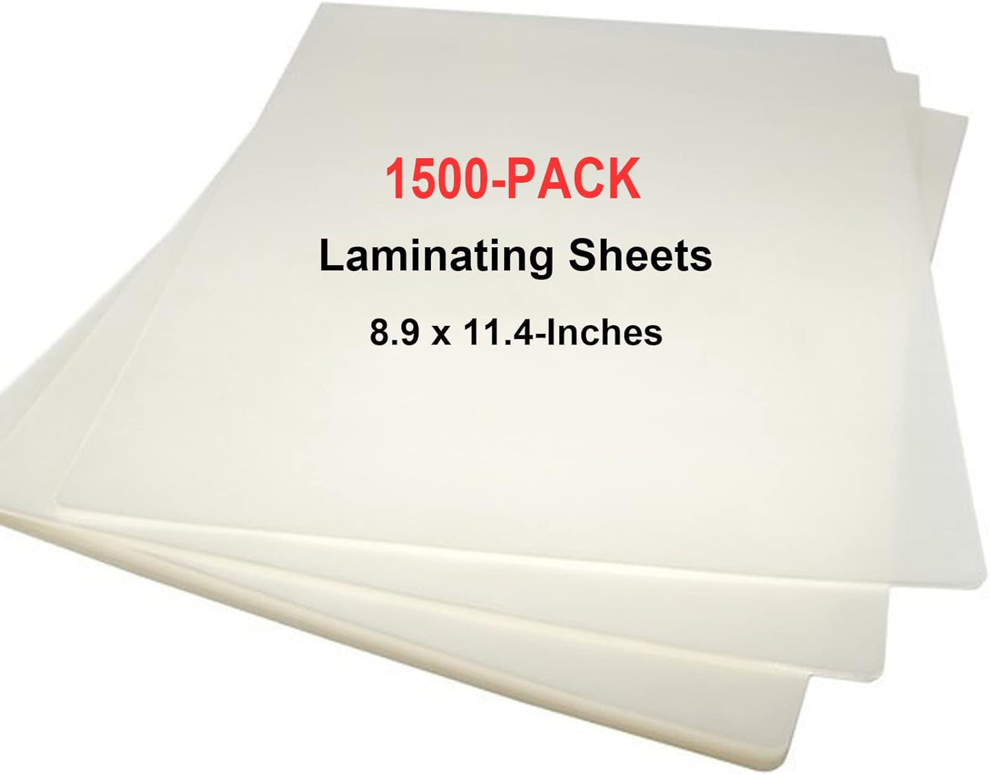 MPRT Laminating Sheets, 3 Mil Clear Thermal Laminating Pouches 8.9 x 11.4 Inches Laminate Sheet Paper for Laminator, 1500-Pack